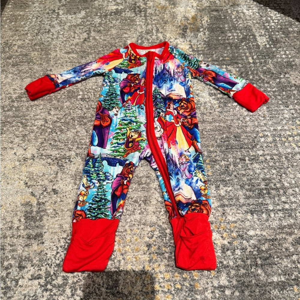 Disney Beauty and the Beast Bamboo Footies